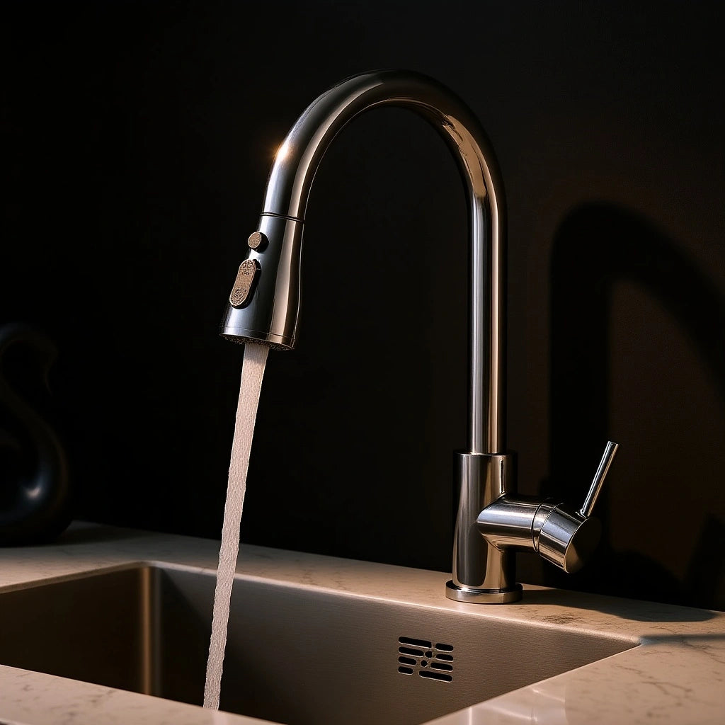 Robinet cuisine avec douchette extractible