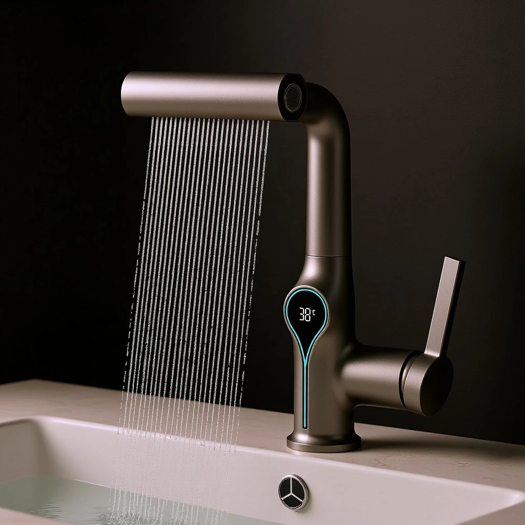 Robinet intelligent avec affichage de température